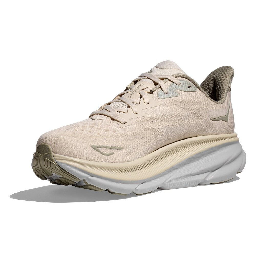 Men's HOKA Clifton9  - Color: Oat Milk / Barley - NEW IN BOX - Picture 9 of 12